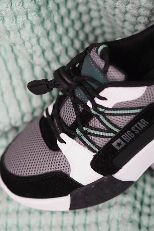 Dziecięce Buty Sportowe Memory Foam System Big Star LL374217 Czarno-Szare