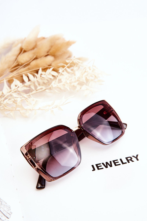 Damskie Okulary Przeciwsłoneczne UV400 Prius V237 Brązowe