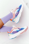 Damskie Sportowe Buty Memory Foam Big Star HH274809 Biało-Różowe