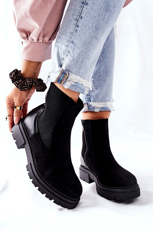 Ocieplane Botki Sztyblety Czarne Prestons