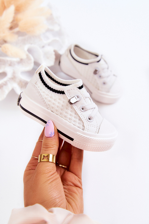 Dziecięce Wsuwane Trampki Big Star JJ374394 Białe