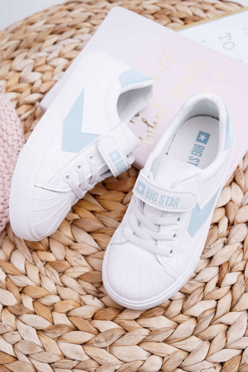Sportowe Dziecięce Big Star Na Rzepy Białe FF374120
