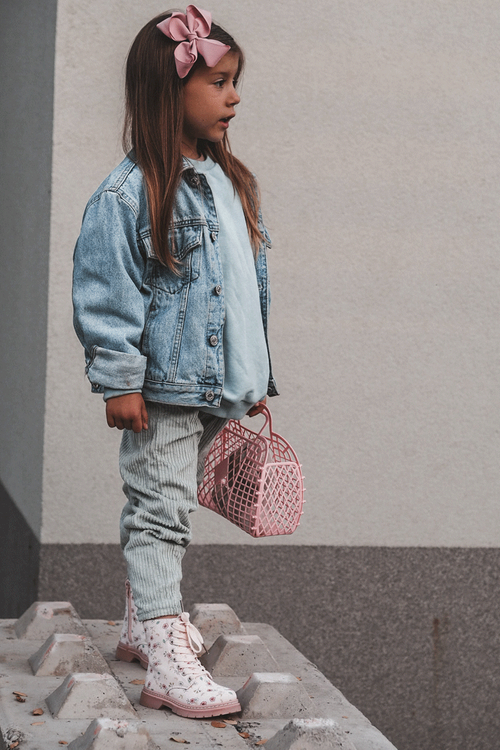 Ocieplane Botki Dziecięce Na Suwak Różowe Dolida