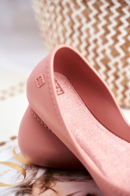 Damskie Baleriny Pachnące Gumowe ZAXY Różowe FF285052