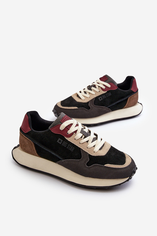 Męskie Sneakersy Memory Foam System Big Star NN174357 Czarne