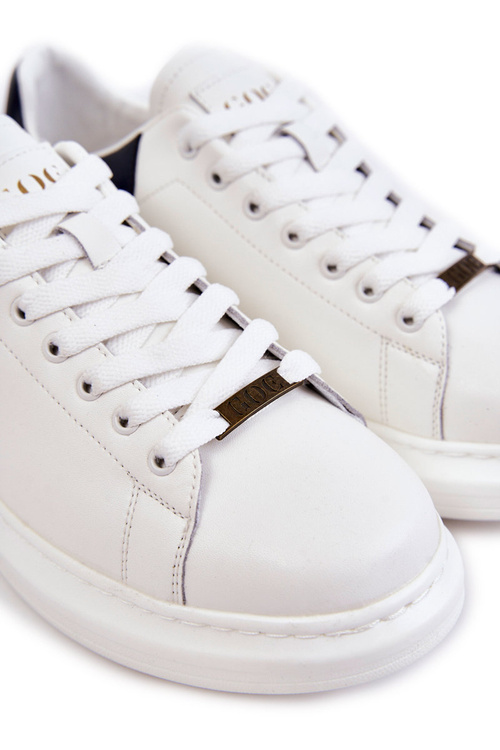 Męskie Buty Sportowe GOE KK1N4005 Białe