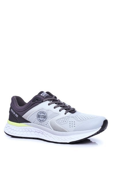 Sportowe Męskie Buty Big Star Szare FF174227