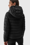 Damska Kurtka Puchowa Z Kapturem 4F 4FWAW24TDJAF468-20S Czarna