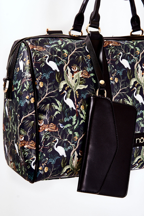 Duża Torba Podróżna NOBO M3150-CM13 Zwierzęta Granatowa