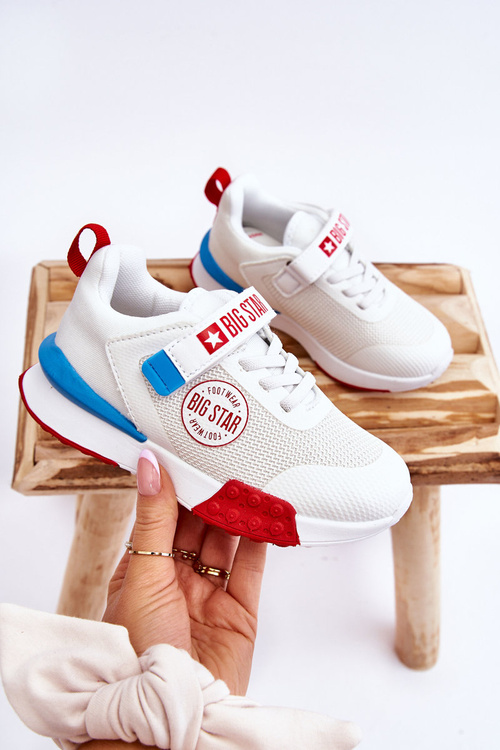 Niskie Dziecięce Buty Sportowe Memory Foam System Big Star LL374213 Białe