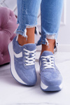 Sportowe Damskie Niebieskie Buty SportFreak
