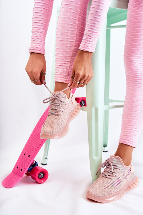 Damskie Buty Sportowe Wsuwane Różowe Hermiona