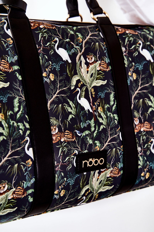 Duża Torba Podróżna NOBO M3150-CM13 Zwierzęta Granatowa