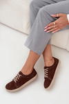 Trampki Typu Barefoot Z Naturalnego Zamszu Zazoo 314 Czekoladowe