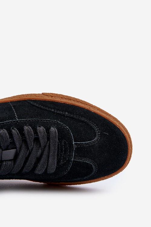 Trampki Męskie Zamszowe Big Star NN174187 Czarne