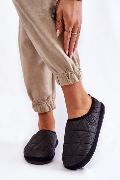 Damskie Wsuwane Papcie Big Star KK274606 Czarne