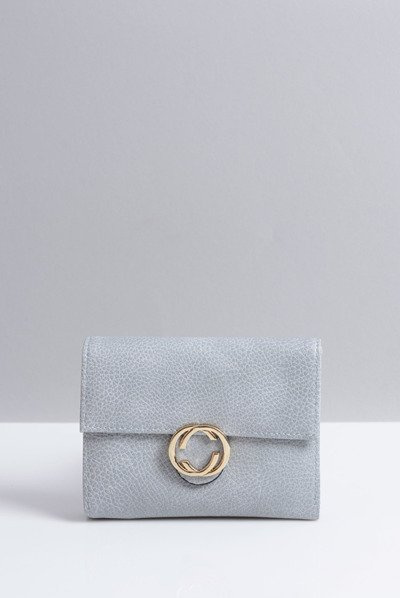 Mały Damski Szary Portfel Portmonetka
