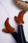 Botki Damskie Na Obcasie Sergio Leone Camel BT522