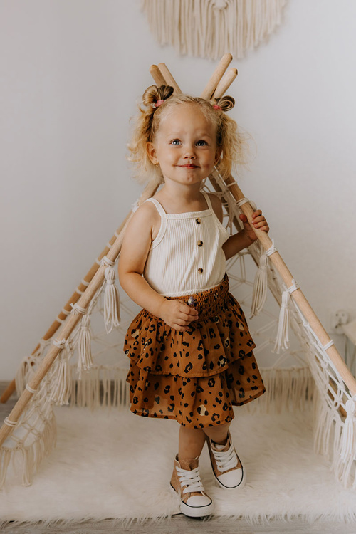 Dziecięce Trampki Wysokie Różowe Złoto Catrina