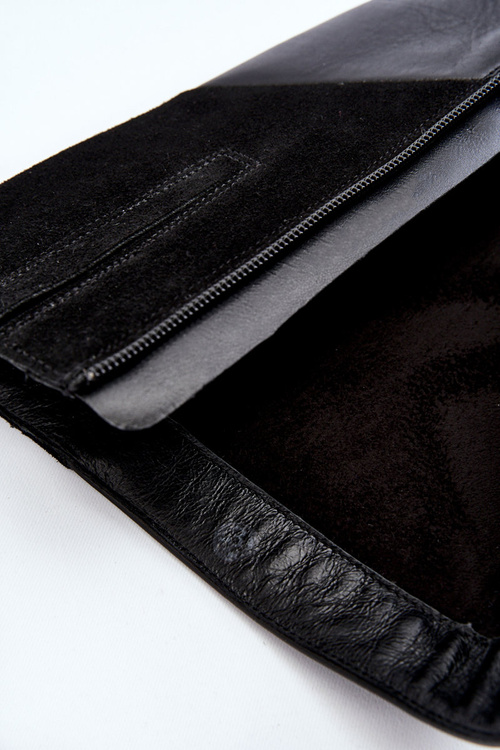 Damskie Skórzane Kozaki Do Kolan Maciejka 05784-01 Czarne