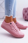 Trampki Damskie Big Star Zamsz Różowe EE274047
