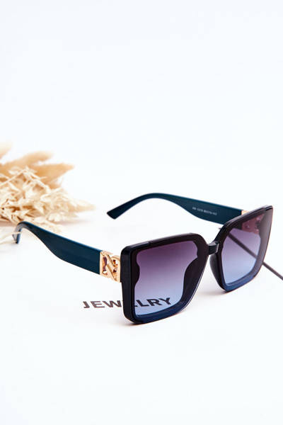 Modne Okulary Przeciwsłoneczne Prius V219 Czarno-Zielone