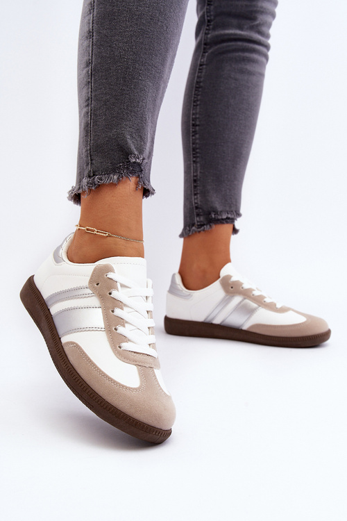 Damskie Niskie Buty Sportowe Sneakersy Białe Cafala