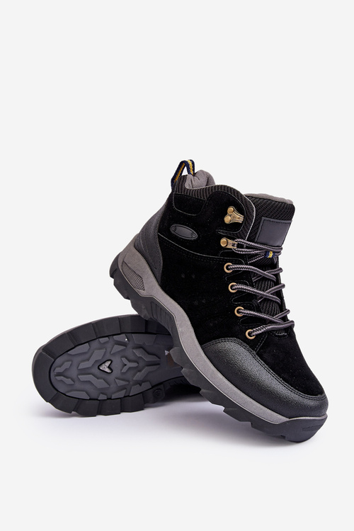 Buty Trekkingowe Trapery Męskie Czarne Fontanoe