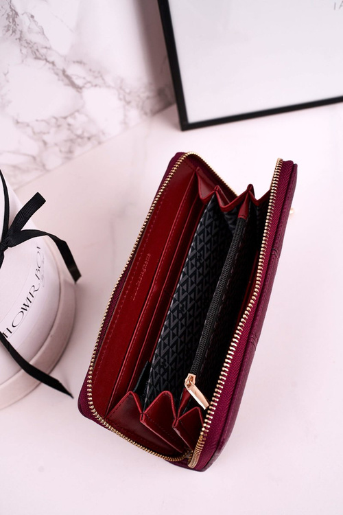 Duży Portfel Damski Lulu Castagnette Bordowy