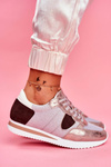 Sportowe Damskie Buty Brokatowe Srebrne Very Nice