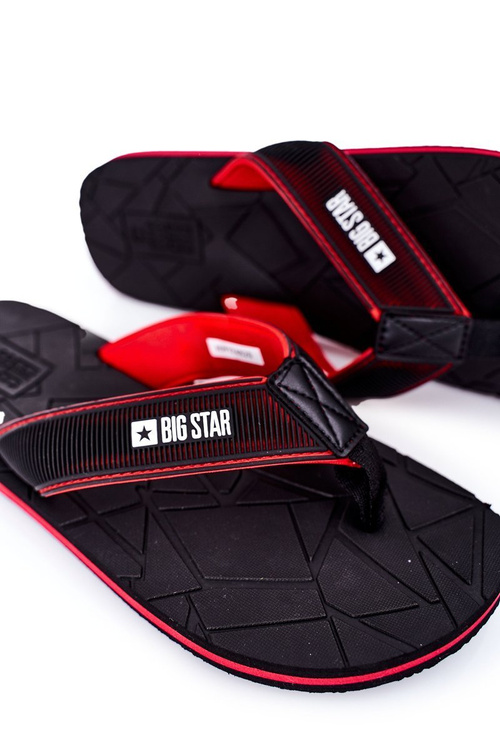 Męskie Klapki Japonki Big Star HH174820 Czarne
