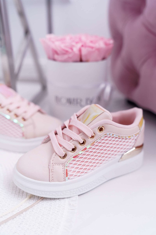 Obuwie Sportowe Dziecięce Młodzieżowe Różowe Maxel