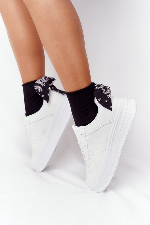 Damskie Sportowe Buty Na Platformie Białe This Is Me