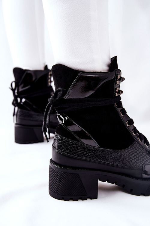 Botki Damskie Czarne Katanie