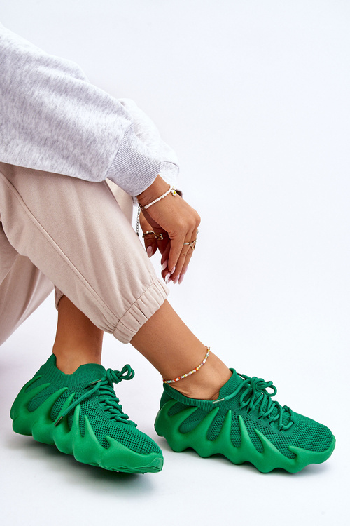 Damskie Wsuwane Sneakersy Zielone Myles