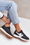 Buty Sportowe Sneakersy Damskie Czarne Britma