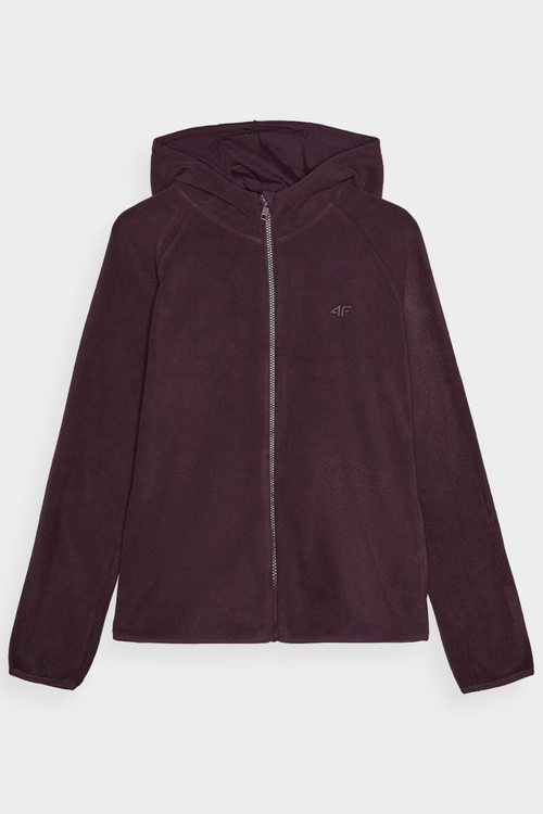 Polar Z Kapturem Regular Damski 4F 4FWMM00TFLEF291-50S Fioletowy