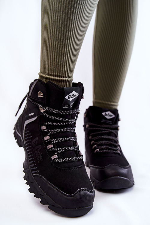 Damskie Ocieplane Trapery Lee Cooper LCJ-22-01-1427L Czarne