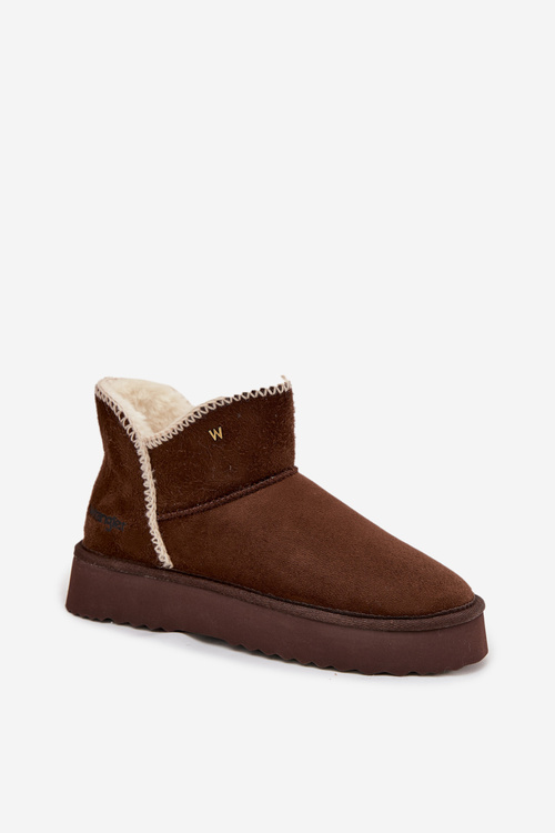 Śniegowce Damskie Na Platformie Wrangler 20253093.IKU Czekoladowe