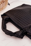 Damska Pleciona Torebka Shopper NOBO NBAG-K1320 Czarna