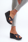 Klapki Damskie Na Koturnie 83520 Ipanema High Fashion Slide Fem Czarne