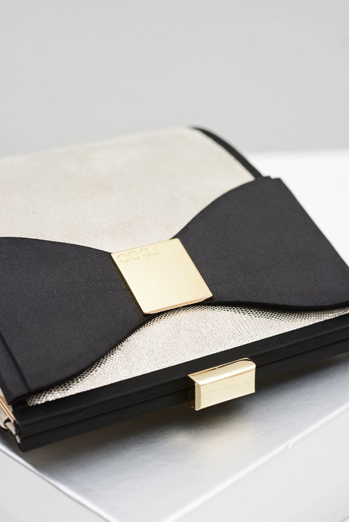 Damska Mała Złota Torebka Nobo Kokarda