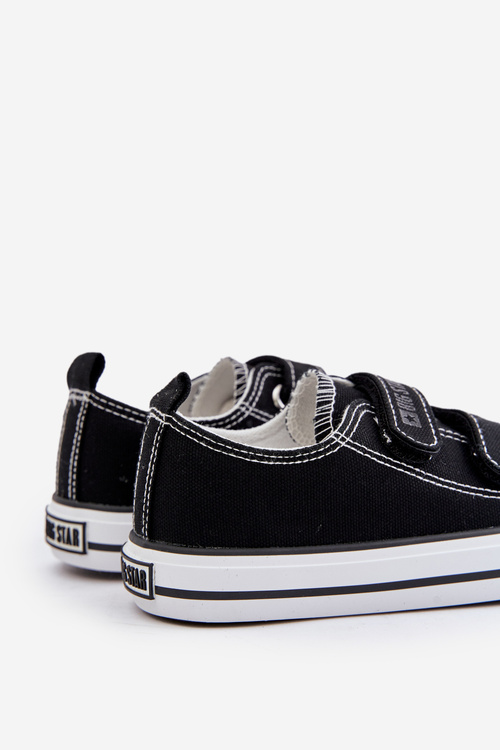 Trampki Dziecięce Na Rzepy Big Star OO374008 Czarne