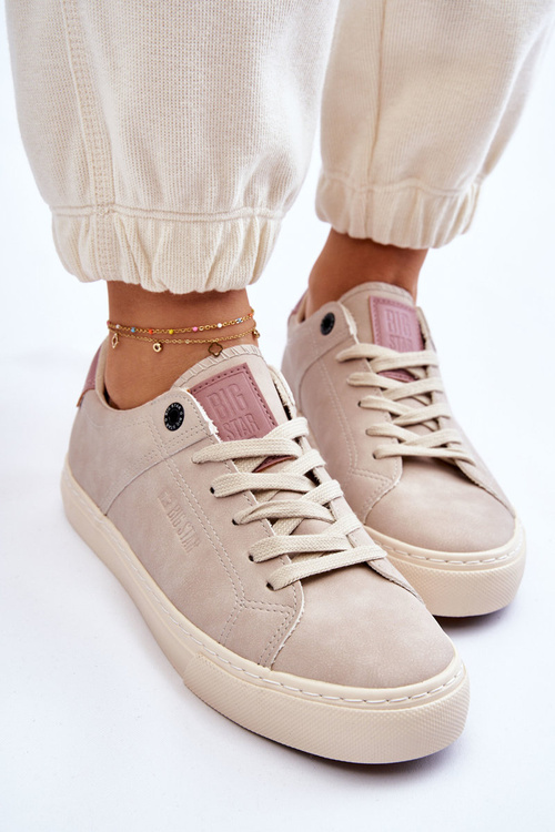 Damskie Sneakersy Big Star LL274399 Beżowe