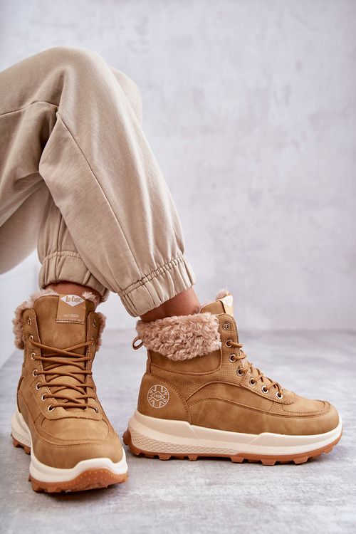Ocieplane Botki Trapery Lee Cooper LCJ-22-44-1361L Beżowe