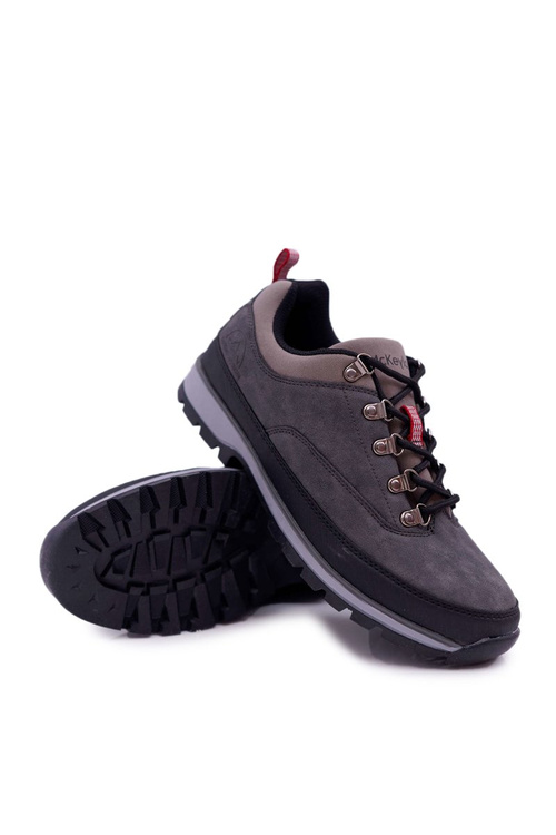 Męskie Buty Trekkingowe Szare Savian