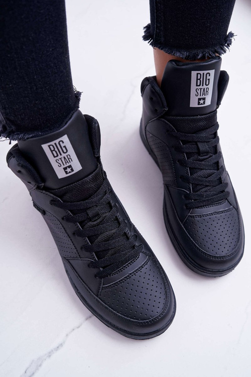 Trampki Damskie Big Star Wysokie Czarne EE274211