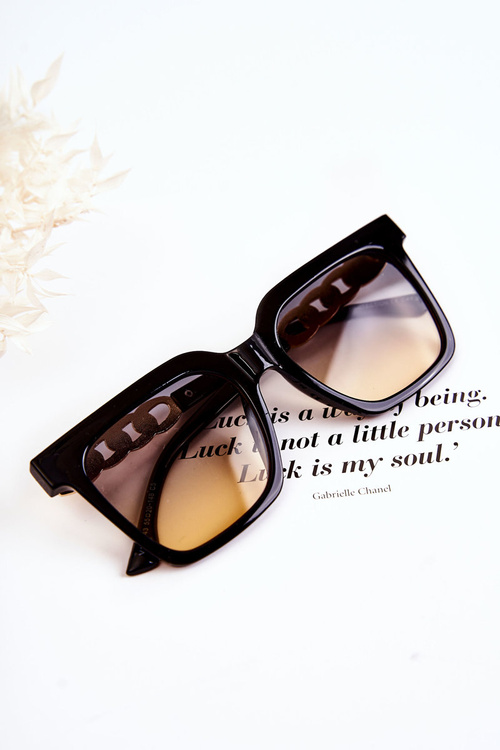 Modne Okulary Przeciwsłoneczne Ombre V120043 Czarne