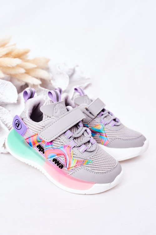 Dziecięce Sportowe Buty Sneakersy Szare Jump Jump