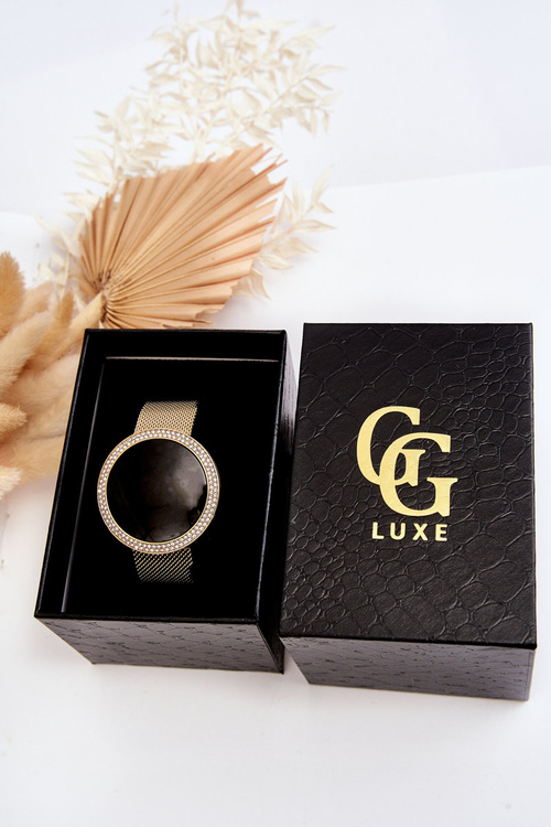 Zegarek Cyfrowy Na Bransolecie Mesh GG Luxe Złoty
